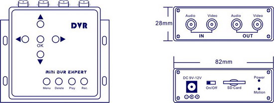 VSD2CH-16SD 2CH HD Mini DVR, HD Mini DVR, 2CH Mini DVR Working At The Same Time, 2ch mobile dvr