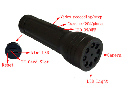flashlight dvr