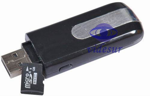 VSU8AVI U Disk Hidden Camera U8/motion detection recording | Super mini USB disk shape DVR camera 