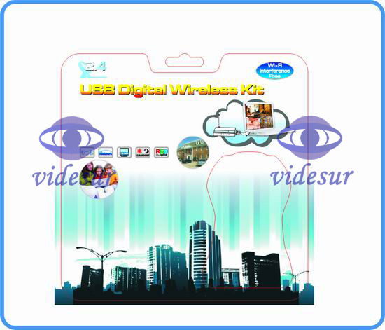 VSWR251 2.4Ghz USB Digital Wireless Kit | Sell 2.4GHz USB Digital Wireless Security Kit in Surveillance, Control & Protection category | 2.4GHz USB Digital Wireless Security Kit | 2.4GHz Digital Wireless Security Camera USB DVR Kit | 2.4GHz USB connector Digital Wireless Kit Baby camera | Wholesale Digital Wireless Security Kit | wireless Camera kit ,USB DVR | 2.4GHZ 4 Channel Wireless Mini DVR System Kit | Mini Home Surveillance System: 2.4GHz Wireless Security Camera + USB Digital Video Recorder System | Digital 2.4Ghz Wireless Camera Kit with USB Receiver | 2.4GHz Digital Wireless Security Kit; Four channel available monitoring at the same time | 2.4G Digital Wireless Security CCTV Camera USB DVR Receiver Kit